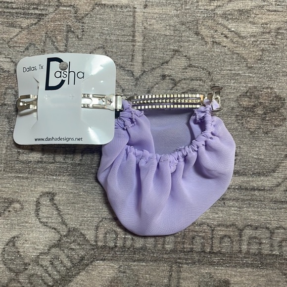 New- Rhinestone hair clip with Bun cover. Ballerina dance bun cover, Ballet - Picture 4 of 9